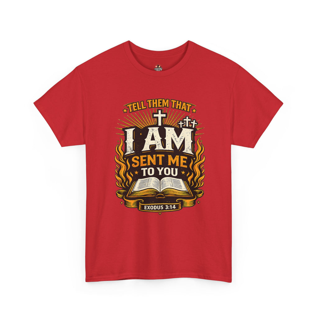 Christian T-Shirt — "I AM SENT ME TO YOU" Exodus 3:14 Faith Tee