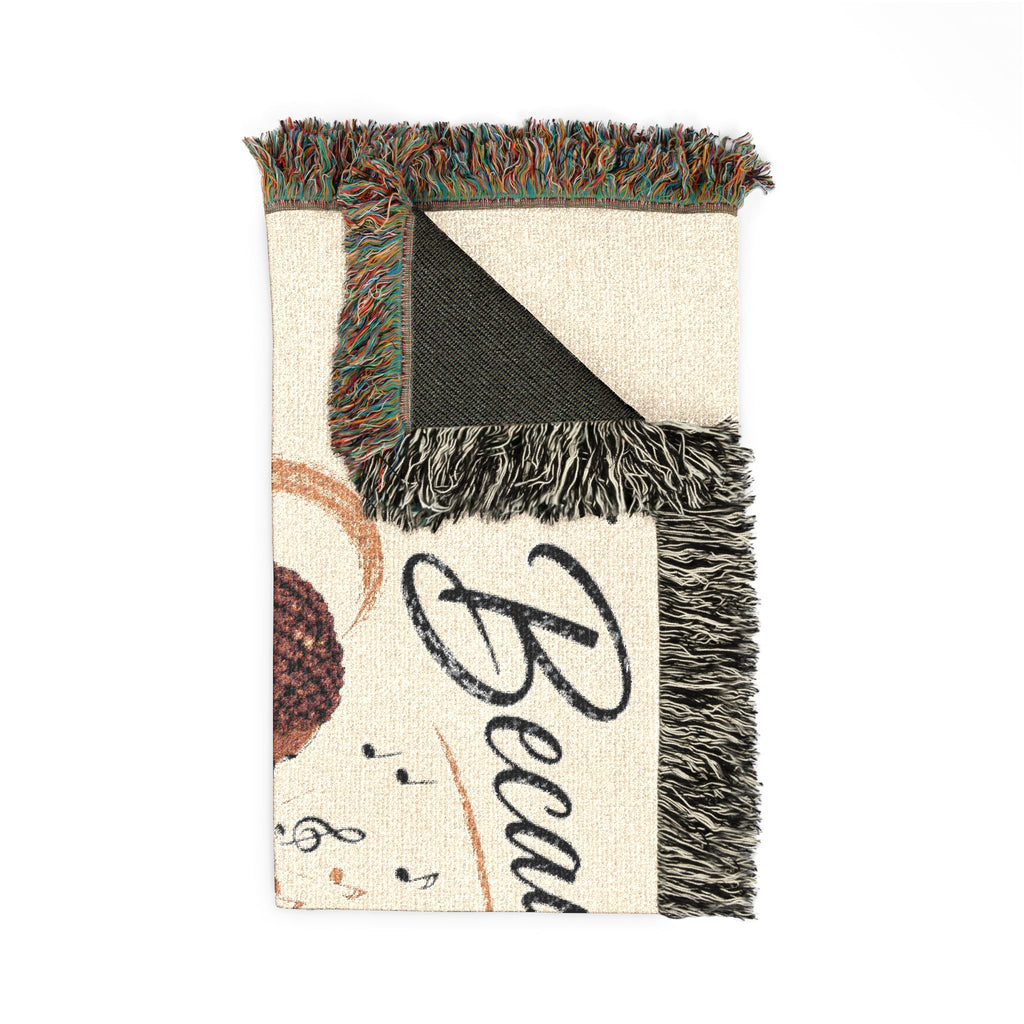 Personalizable Woven Blanket — "Because God Sent You" Inspirational Throw - African American Females Singing