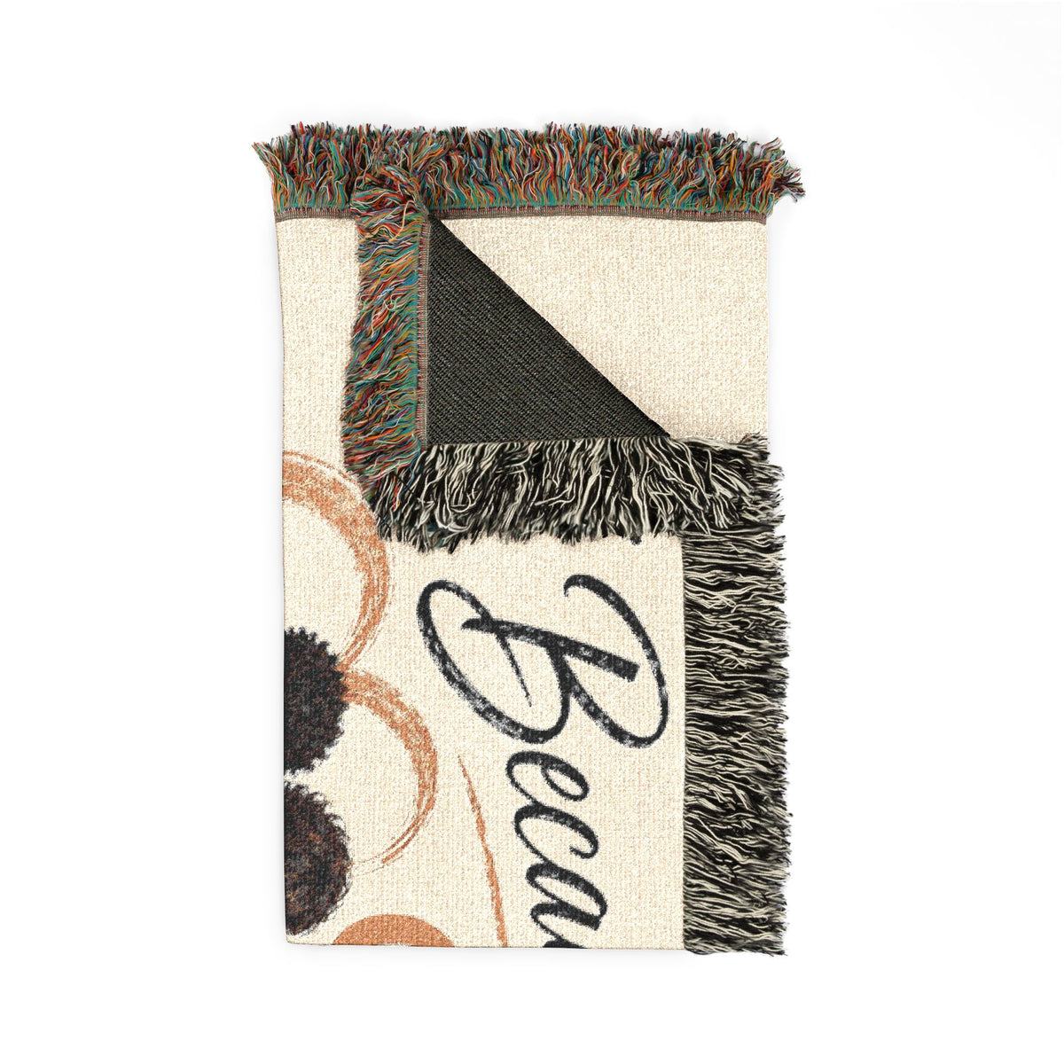 Personalizable Woven Blanket — "Because God Sent You" Inspirational Throw - Male Friends