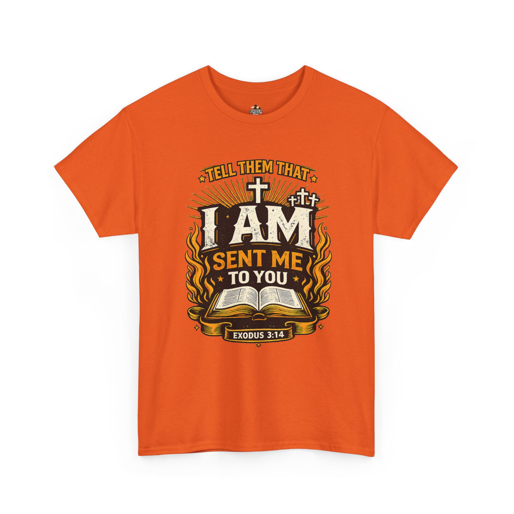 Christian T-Shirt — "I AM SENT ME TO YOU" Exodus 3:14 Faith Tee