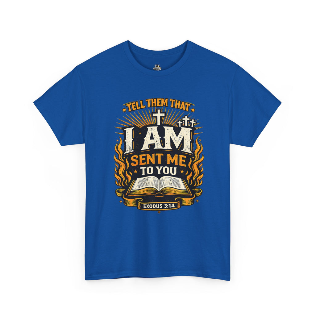 Christian T-Shirt — "I AM SENT ME TO YOU" Exodus 3:14 Faith Tee