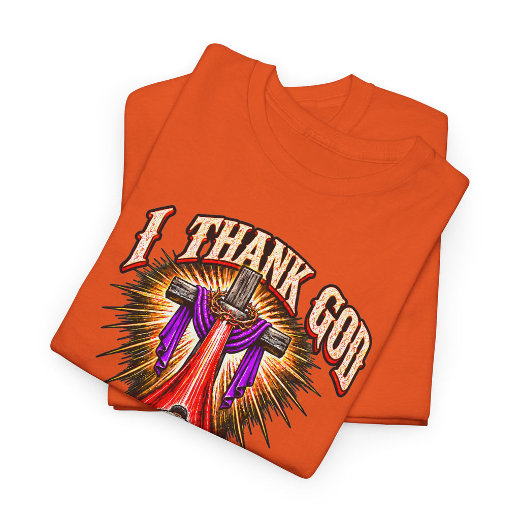 Christian T-Shirt — “I Thank God For The Blood That Came Streaming Down For Me” Gospel Tee