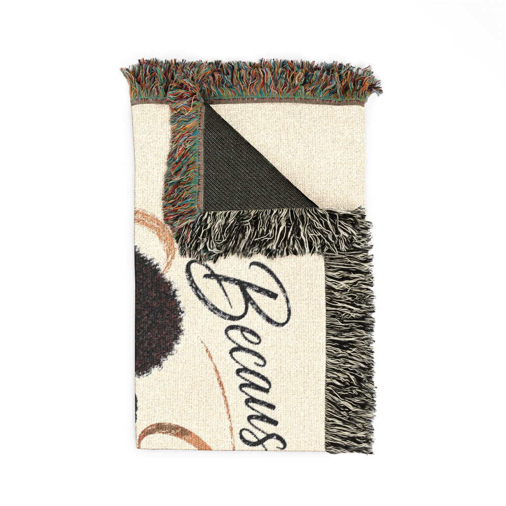 Because God Sent You Woven Blanket — Inspirational Throw