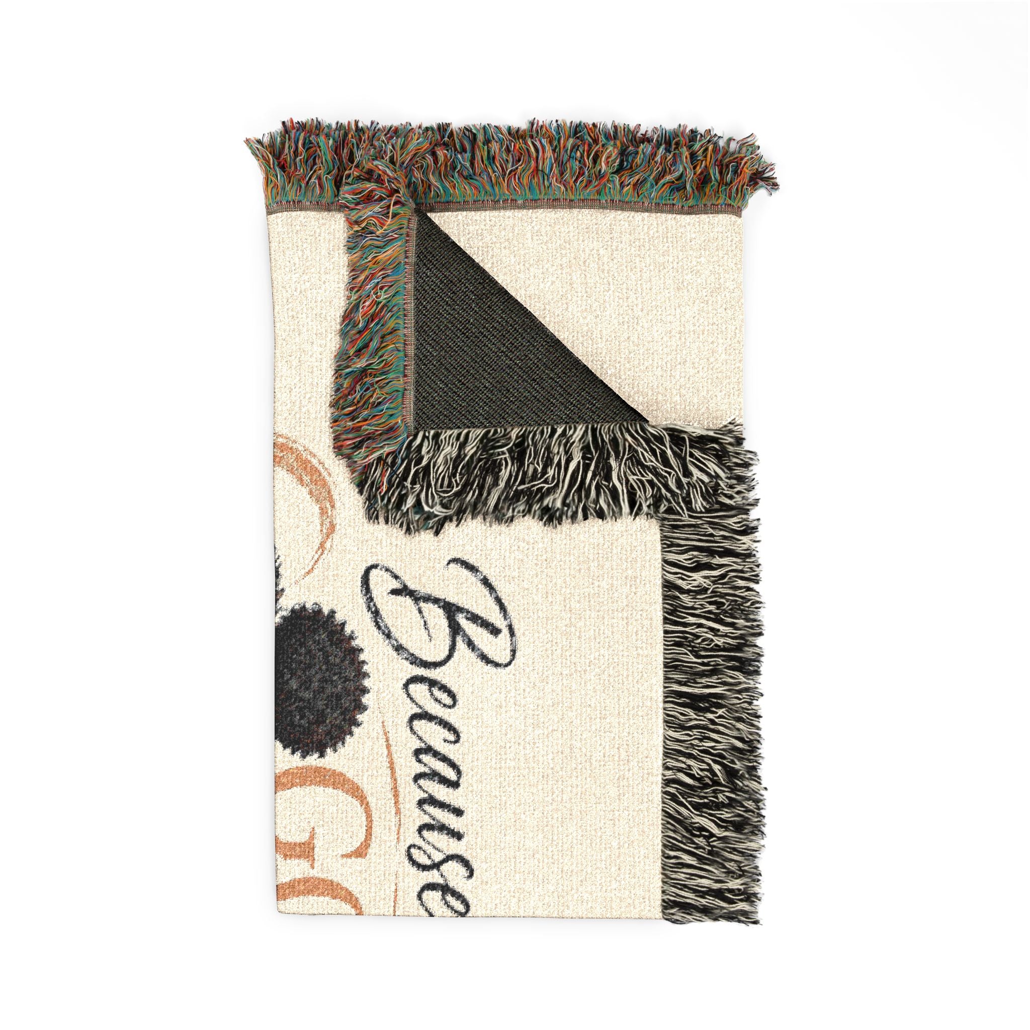 Because God Sent You Woven Blanket — Inspirational Throw