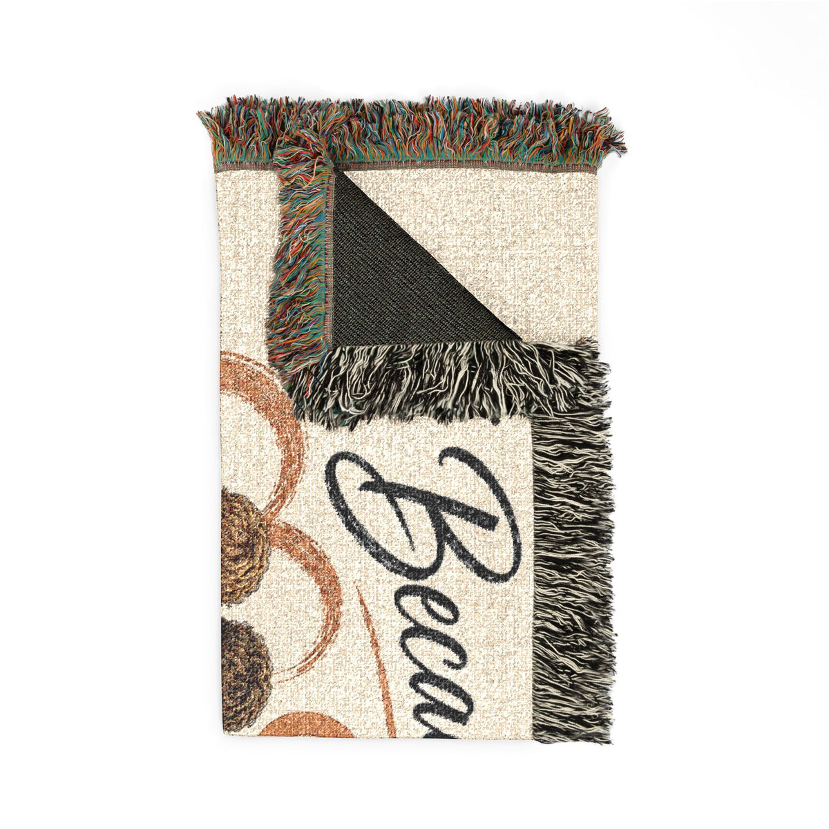 Personalizable Woven Blanket — "Because God Sent You" Inspirational Throw Caucasian Male Friends