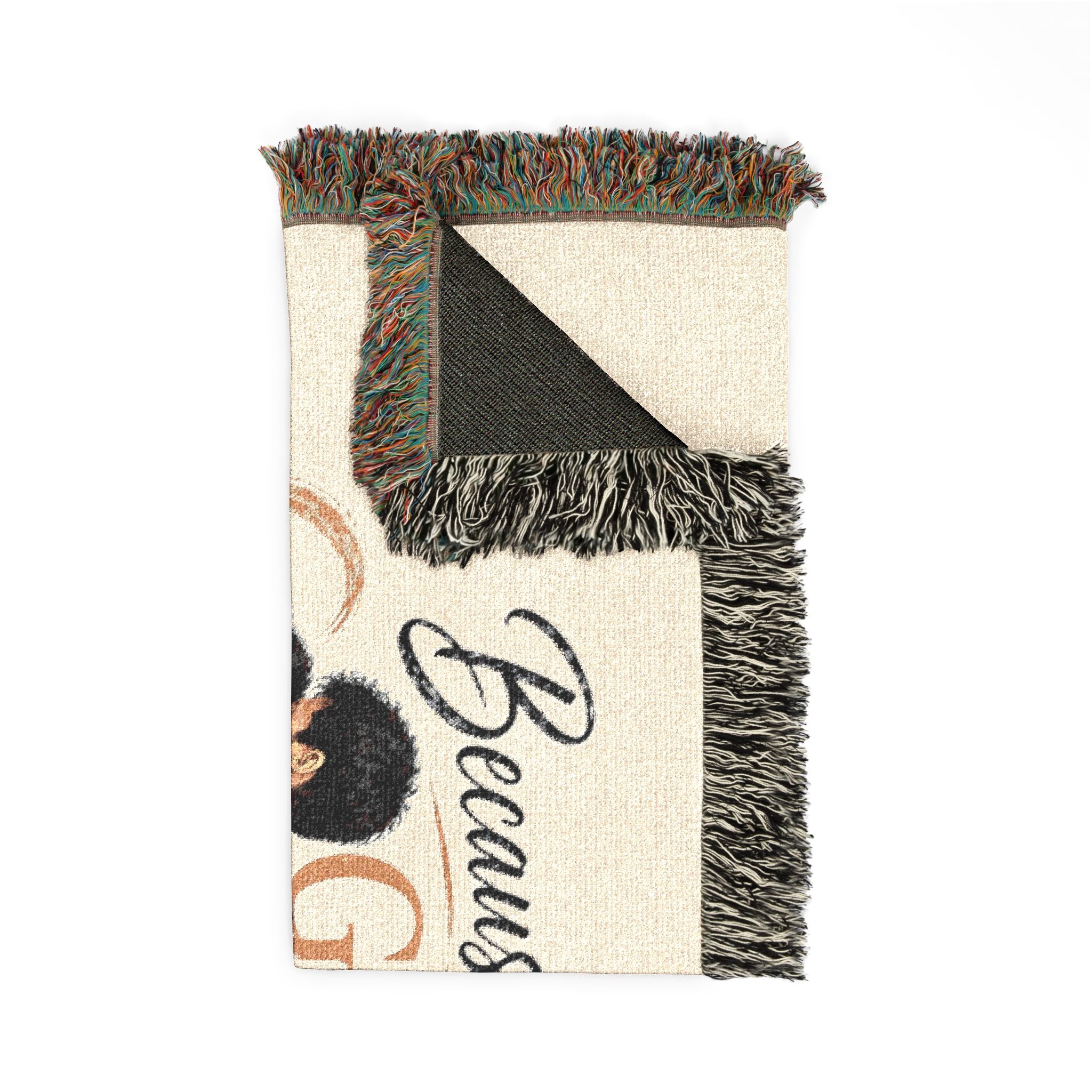 Because God Sent You Woven Blanket — Inspirational Throw