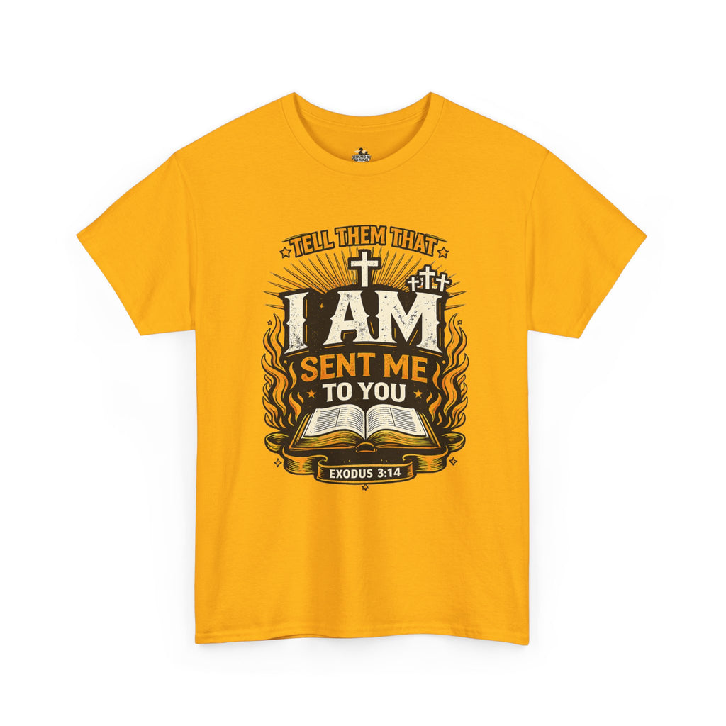 Christian T-Shirt — "I AM SENT ME TO YOU" Exodus 3:14 Faith Tee